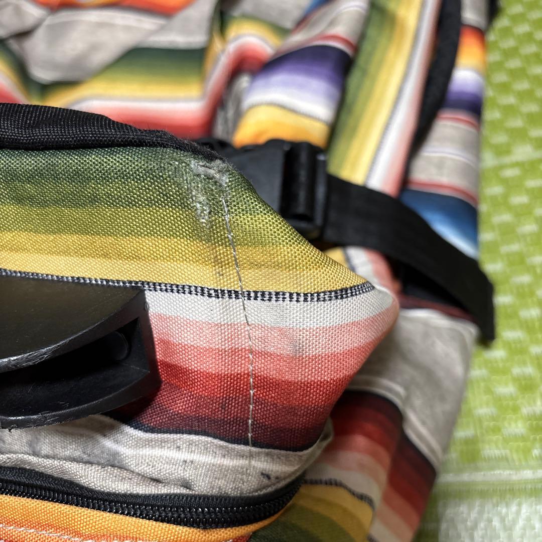 BURTON バートン　ストライプ柄 キャリー付きバックパック 内容量120㍑