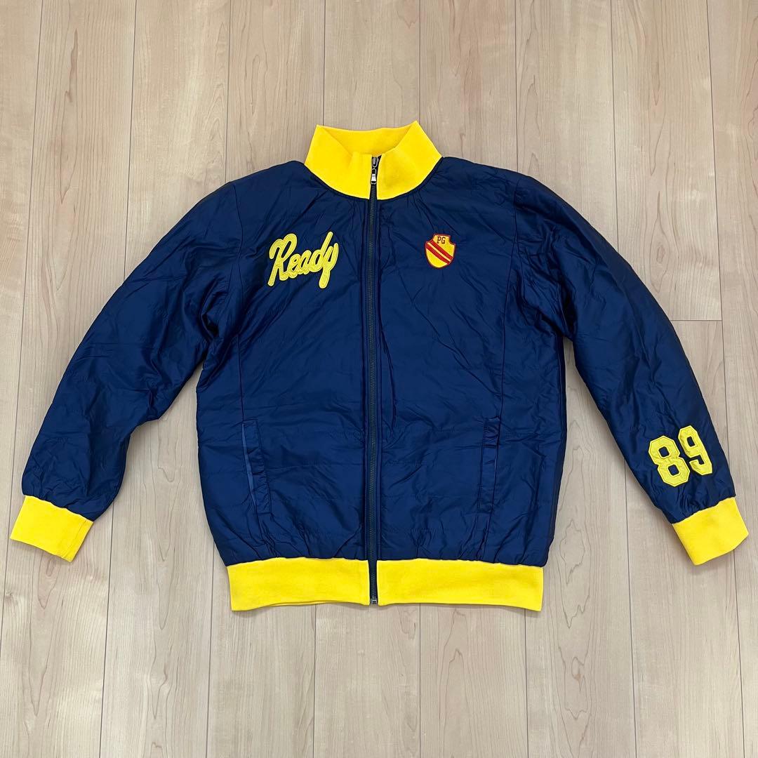 パーリーゲイツ 中綿ジャケット 紺×黄 サイズ6 防風 ダウン スニード