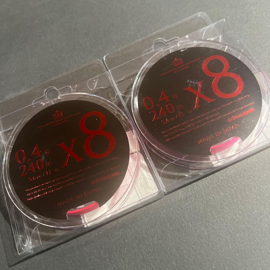 スクイッドマニア　PEライン ラグジュアリーピンク0.4号240m 2個セット