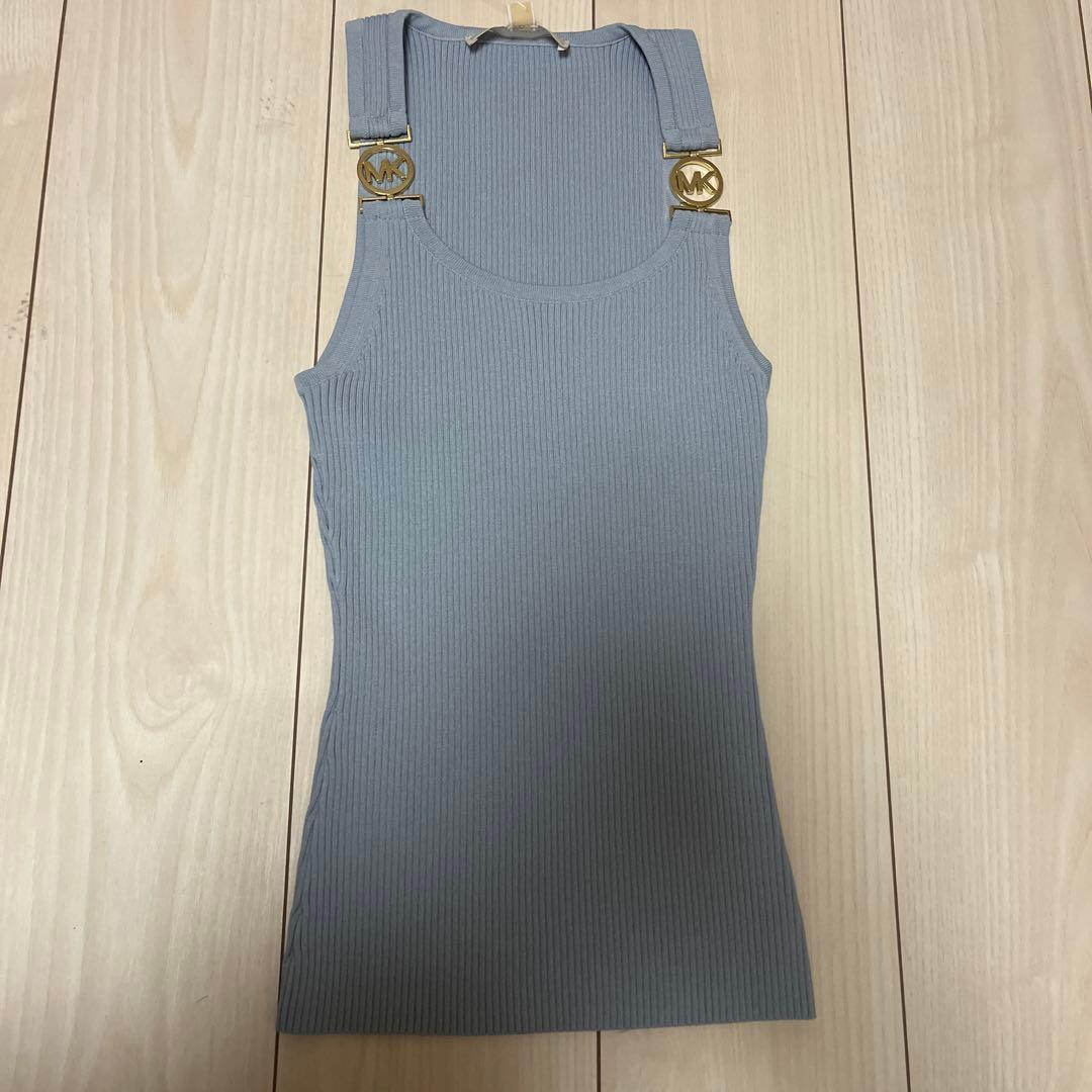 マイケルコース タンクトップ 水色 クレージュ ライトブルー タンクトップ