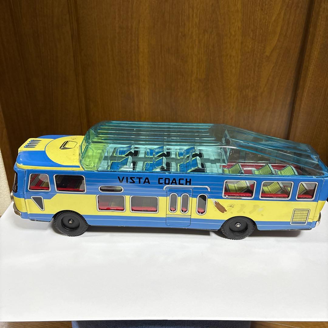 ブリキ　レトロバス　ビスタコーチ