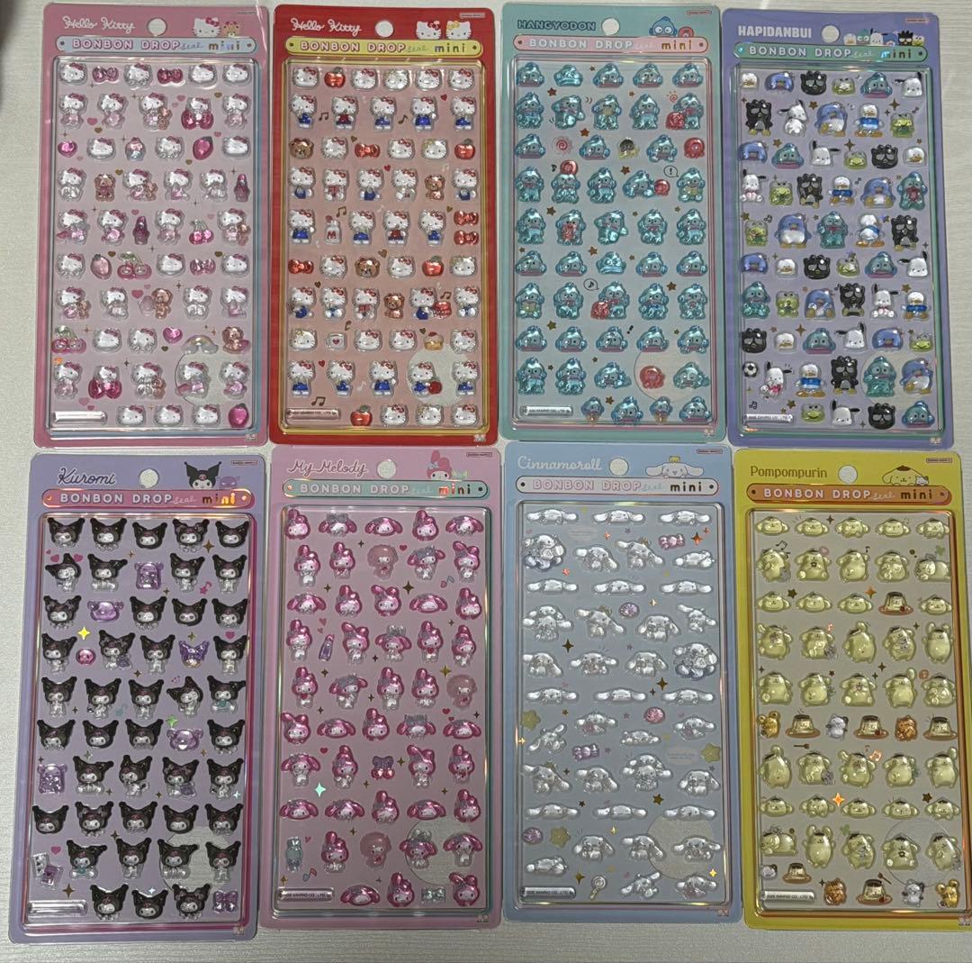 [国内正規品]サンリオ ボンボンドロップシールミニ 8点セット