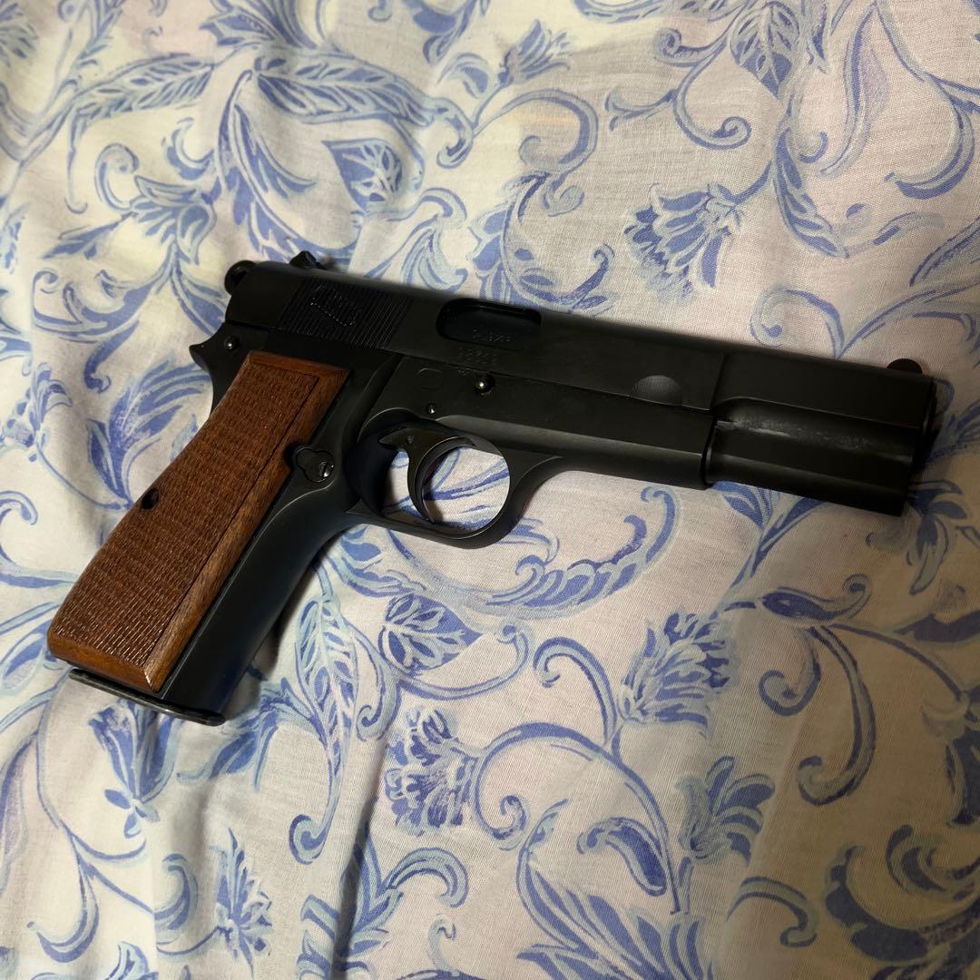 廃版貴重タナカワークス ブローニング ハイパワーHWビジランディ木製グリップ仕様