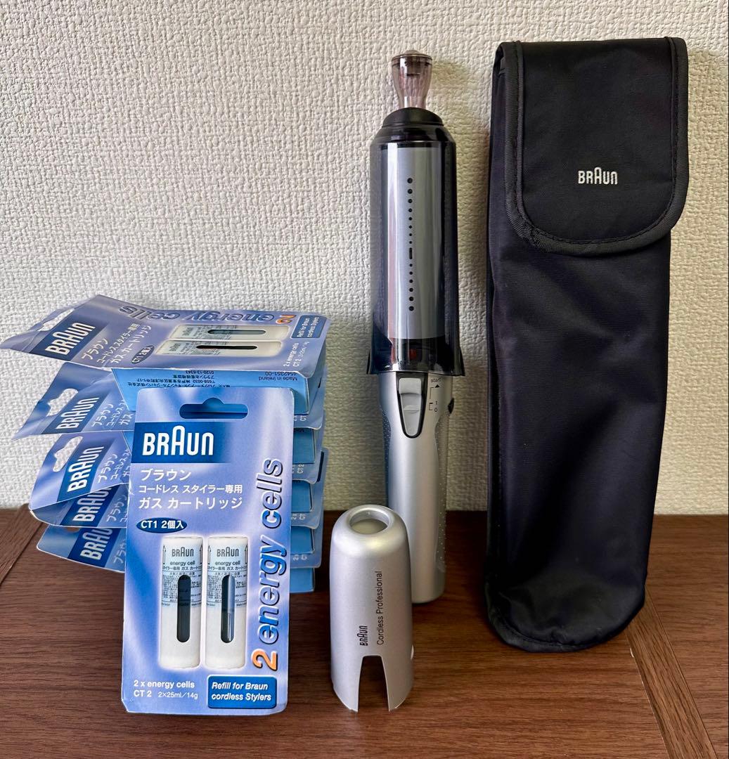 【未使用】Braun コードレススタイラー BC1 CT1 ガスコテ 廃盤モデル
