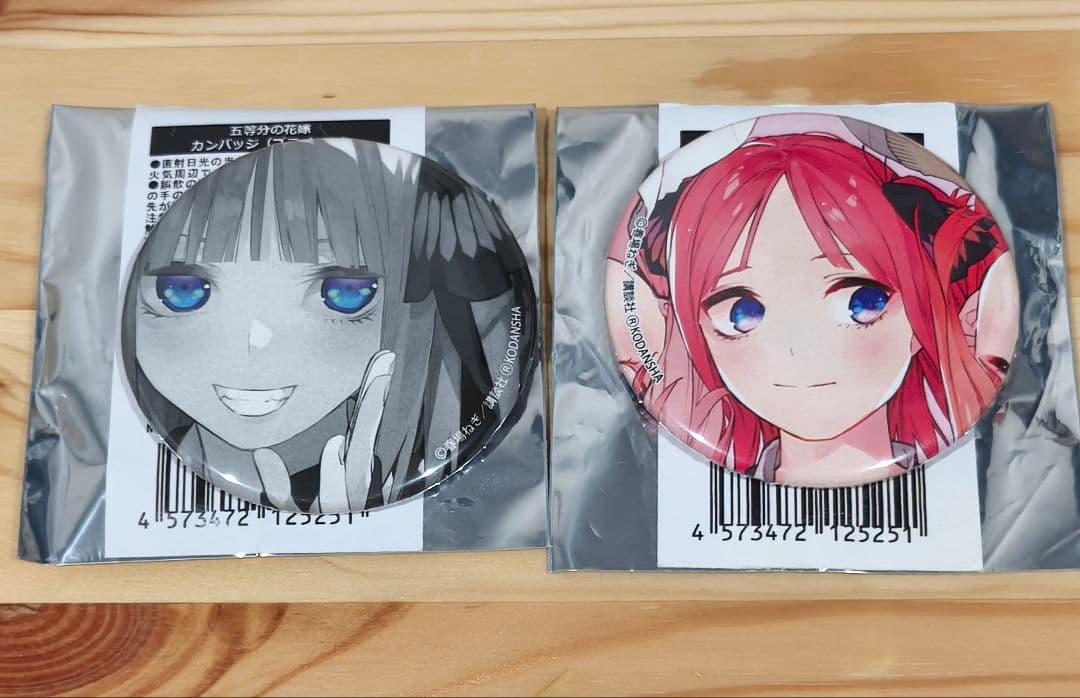 五等分の花嫁×TheキャラSHOP ブラインド缶バッジ 二乃 2個