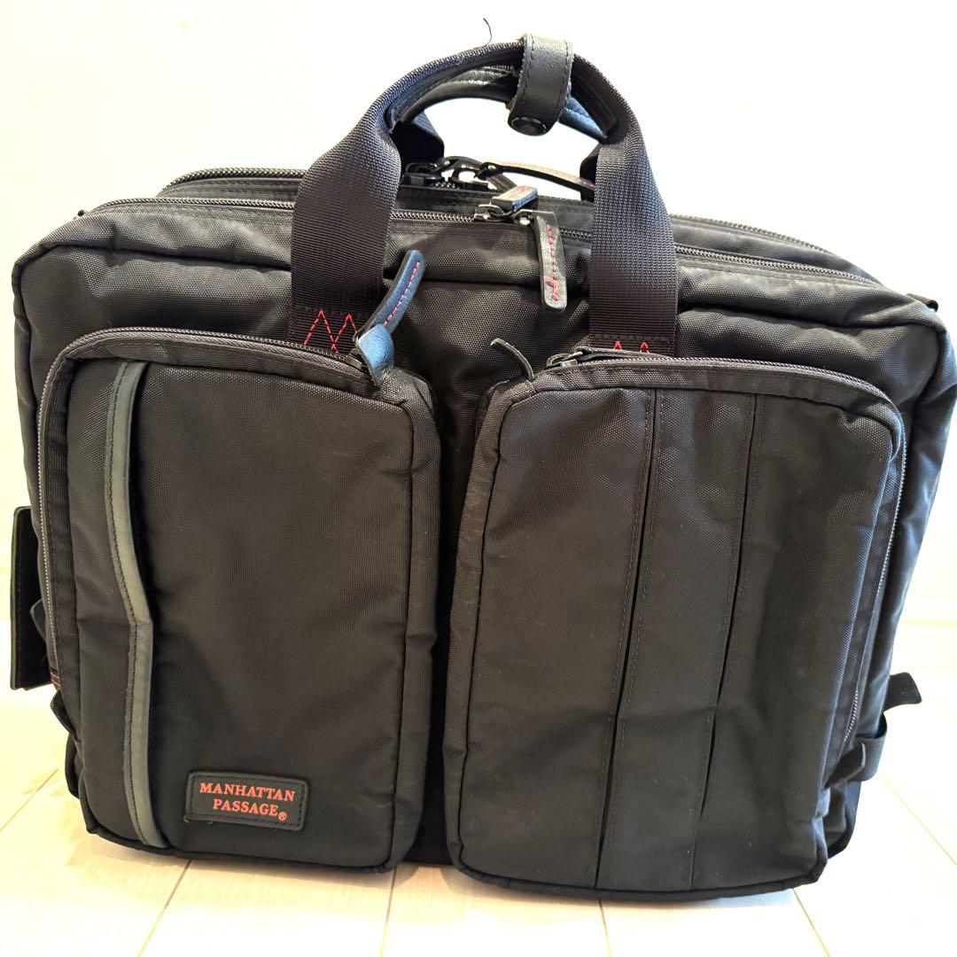 MANHATTAN PASSAGE ブラック　3WAYビジネスバッグ