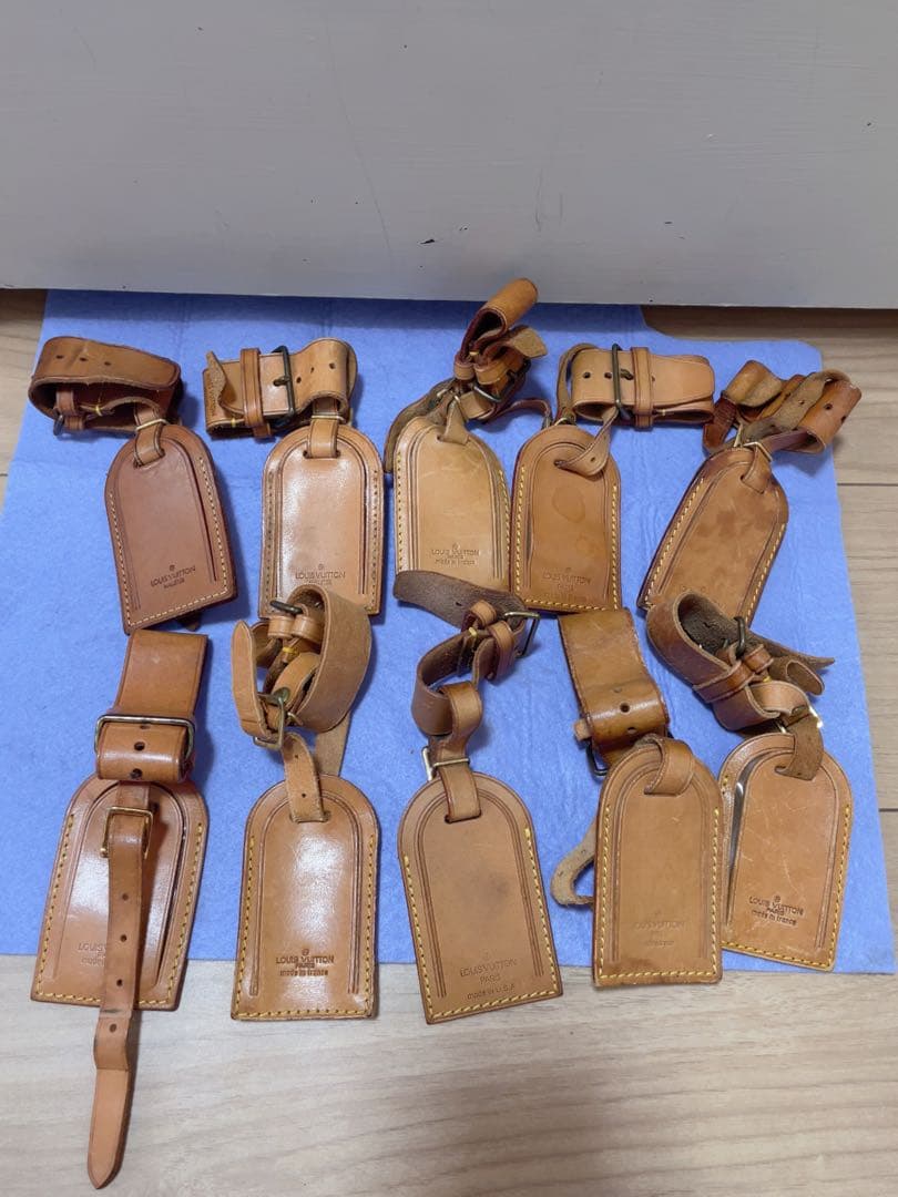 Louis Vuitton レザー ネームタグ 10個セット