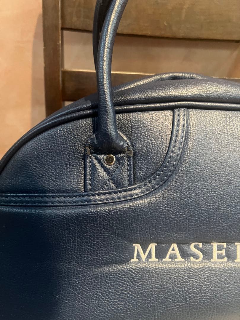 MASERATI ネイビー ハンドバッグ
