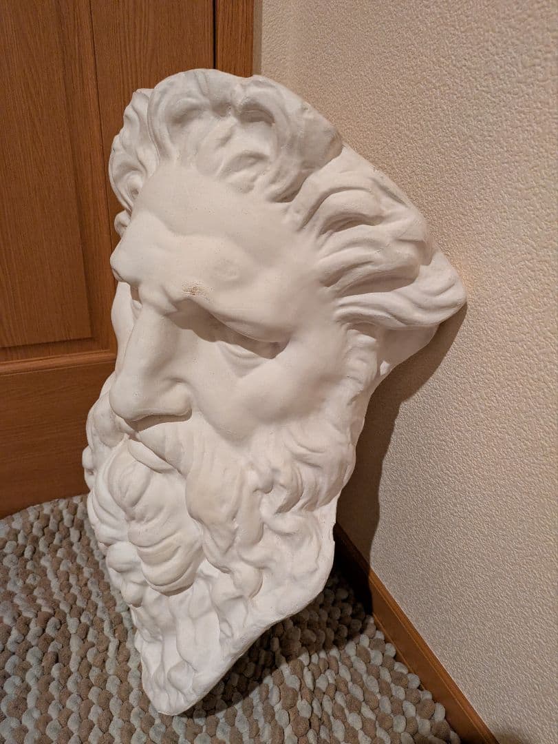 石膏像　モーゼ大顔面