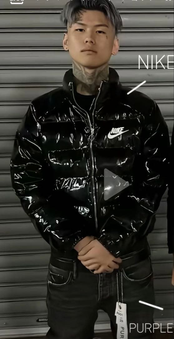 専用　pxrge着用　ナイキ　ダウンジャケット　エナメル　光沢