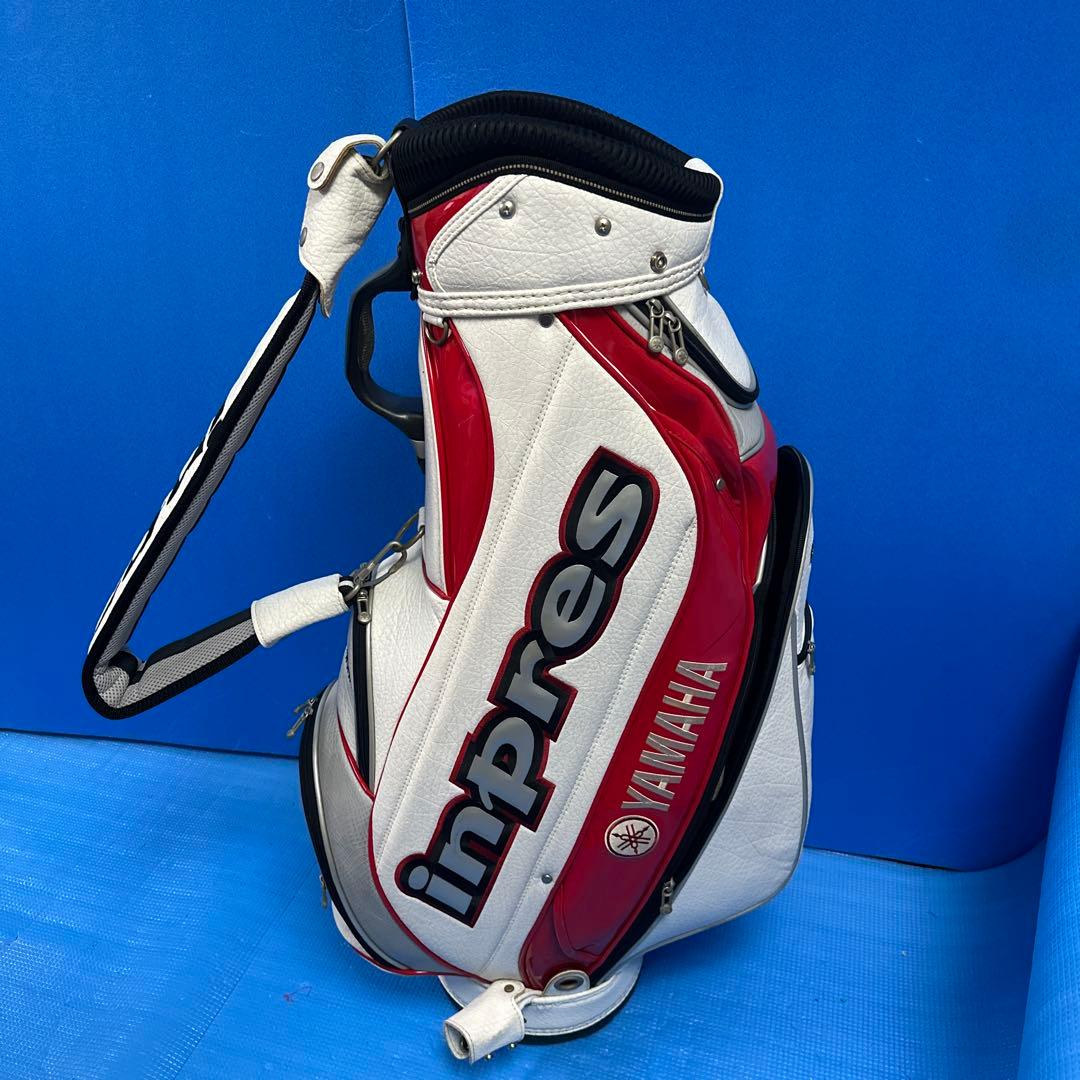 YAMAHA inpres キャディバッグ ホワイト/レッド