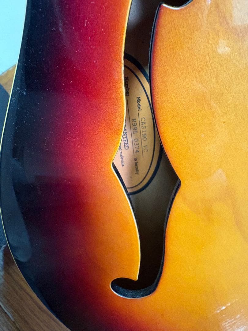 。【ジャンク品】エピフォン　Epiphone casino vc ギター　楽器