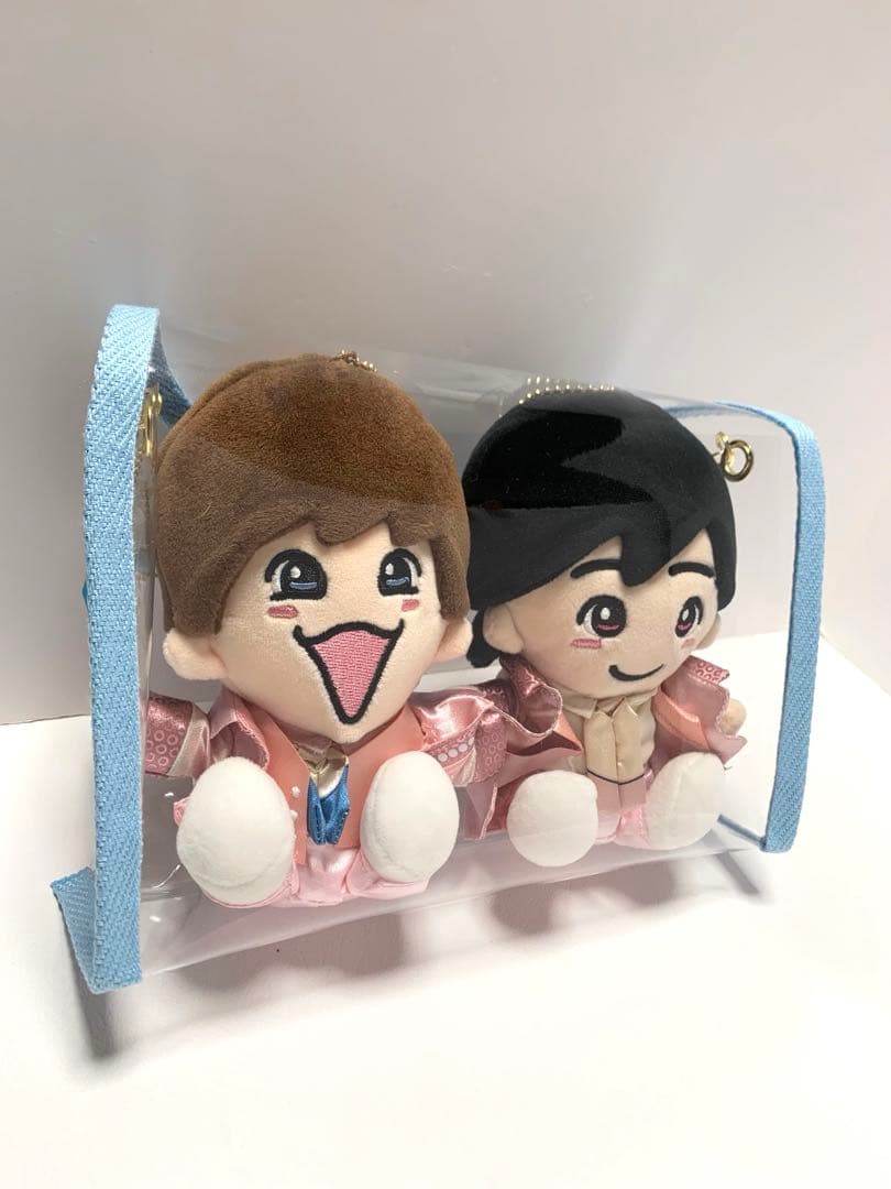 K@購入前プロフ確認　はぴぬいポーチ　2体用　水色