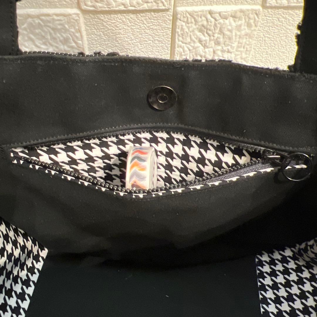 専用【ジョリーフルール】もふもふ　チューリップバック　M パンダブラック