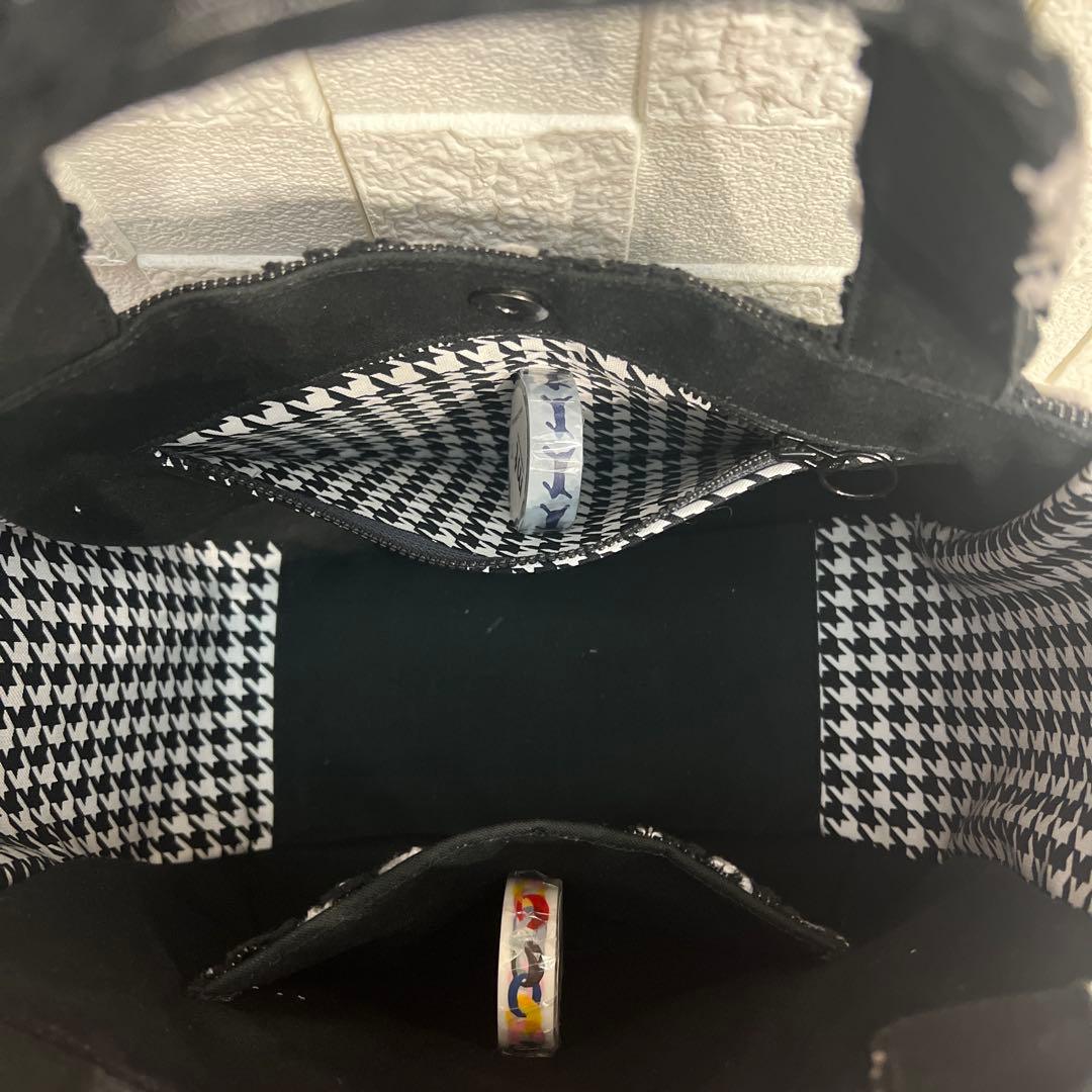 専用【ジョリーフルール】もふもふ　チューリップバック　M パンダブラック