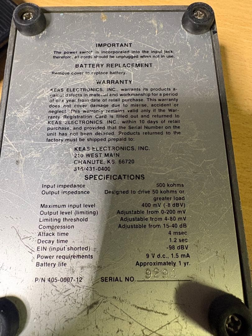 ROSS Compressor OUTPUT表記 青基板初期型