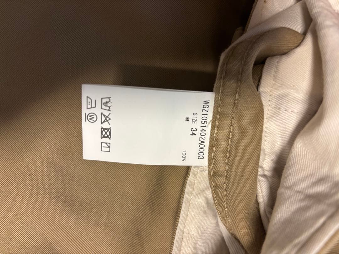 Wim Gazelle チノパンツ　キャメル