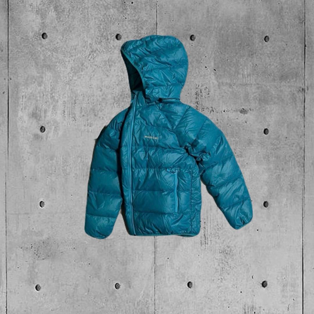 【今季注目カラー】mont-bell ダウンジャケット M ブルー 肉厚