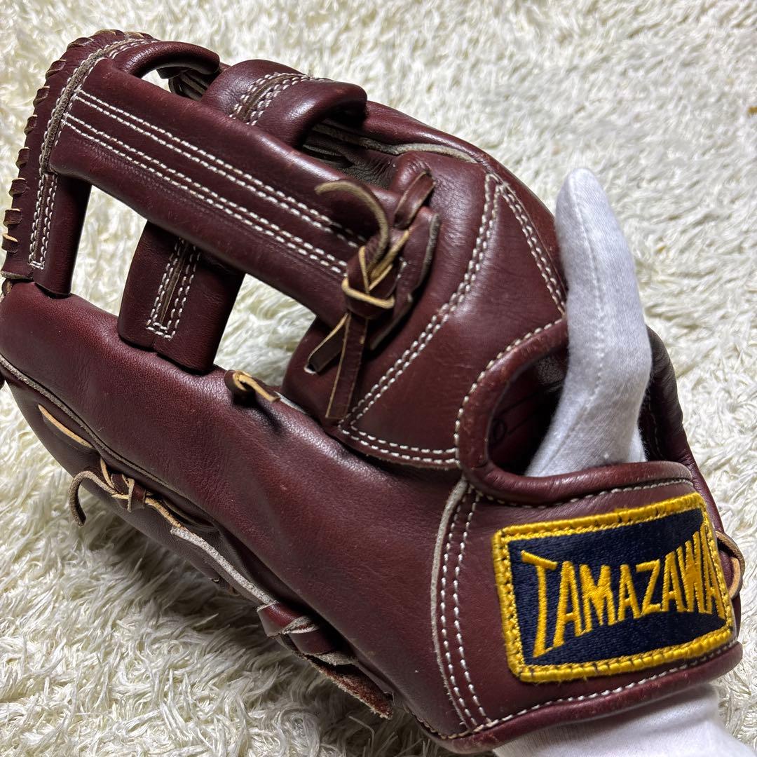 玉澤 タマザワ TAMAZAWA 左投げ 野球グローブ ダークブラウン 一般軟式