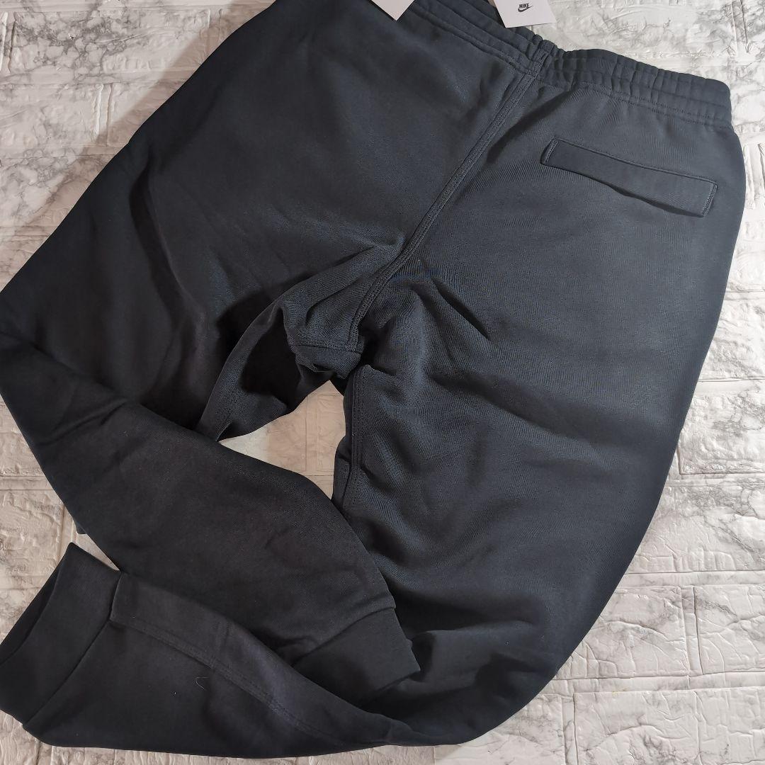 Nike 刺繍ソロスウッシュブラック セットアップ XL 黒 上下 ①