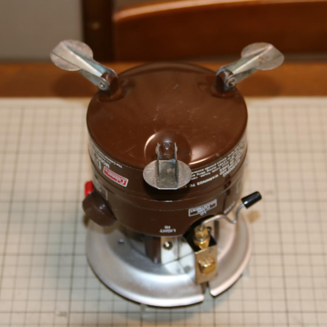 美品　希少　ヴィンテージ　コールマン 400 茶ピーク１　No.42