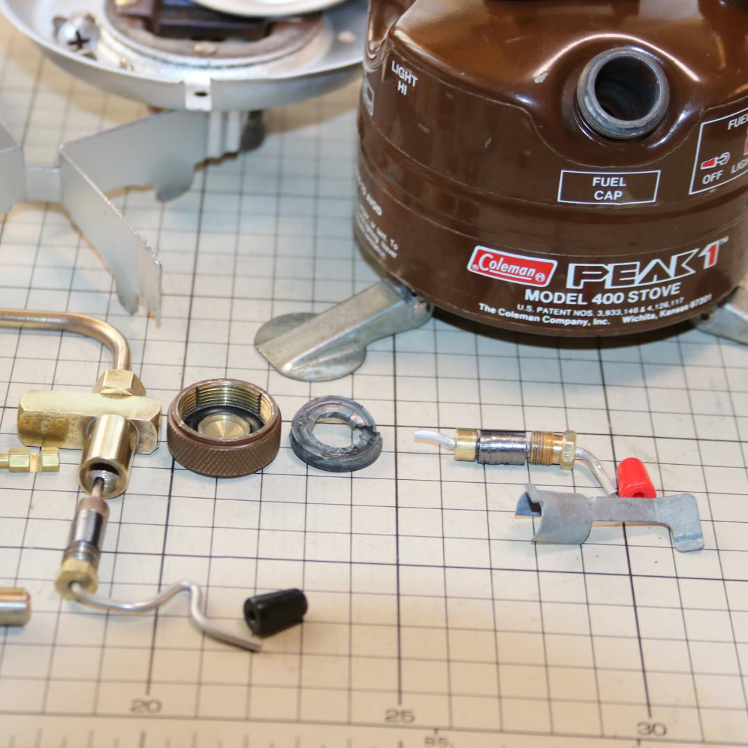 美品　希少　ヴィンテージ　コールマン 400 茶ピーク１　No.42