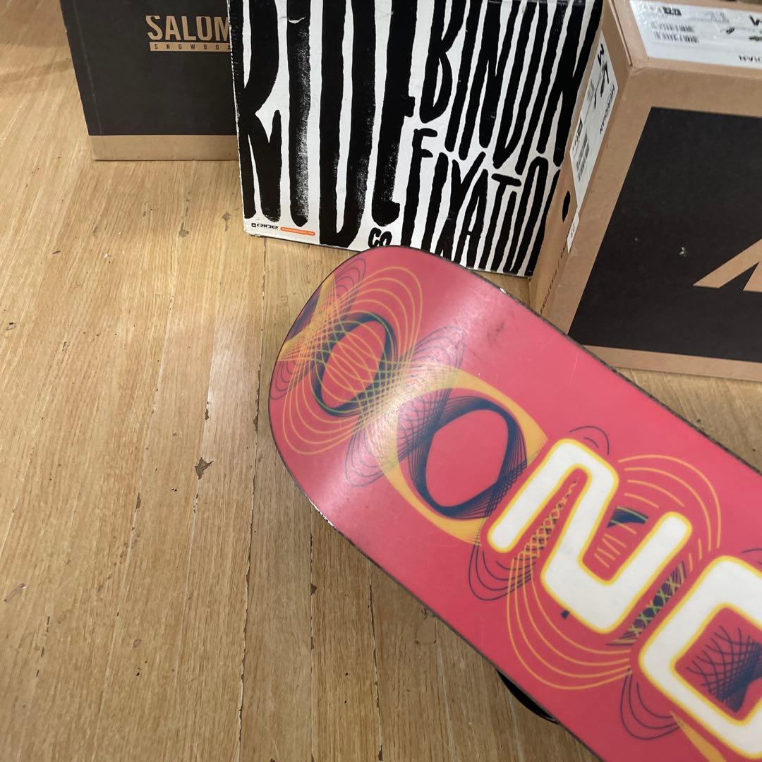 BURTON　キッズスノーボードセット　95cm　バートン　バイン付3点セット