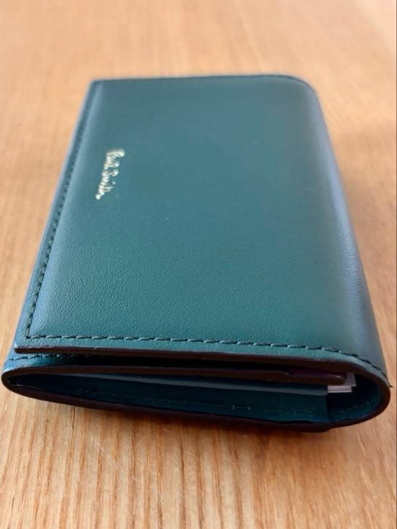 【未使用】ポールスミス 名刺入れ カードケース　新品 レザー 本革　グリーン