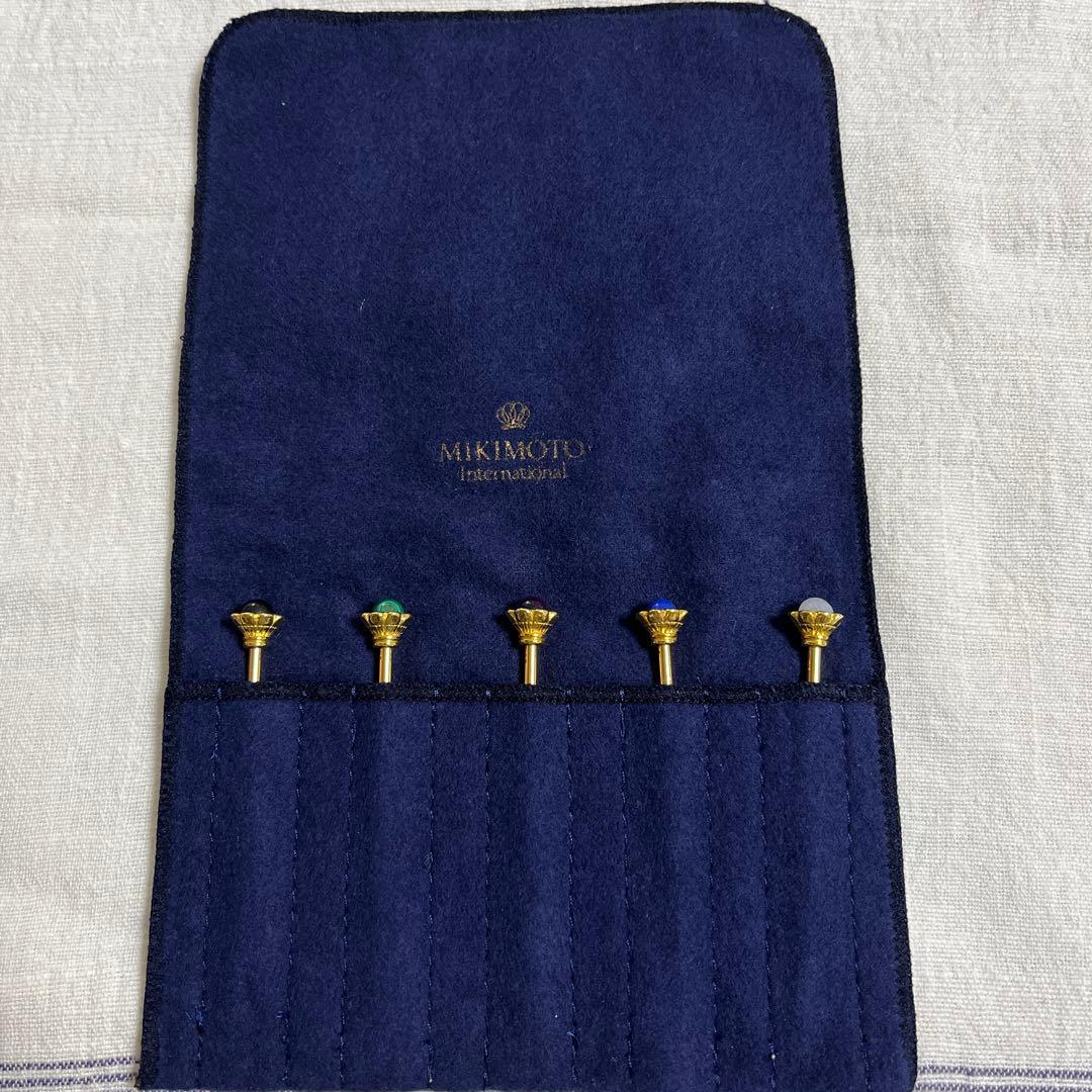 MIKIMOTO 半貴石フルーツピック5本入