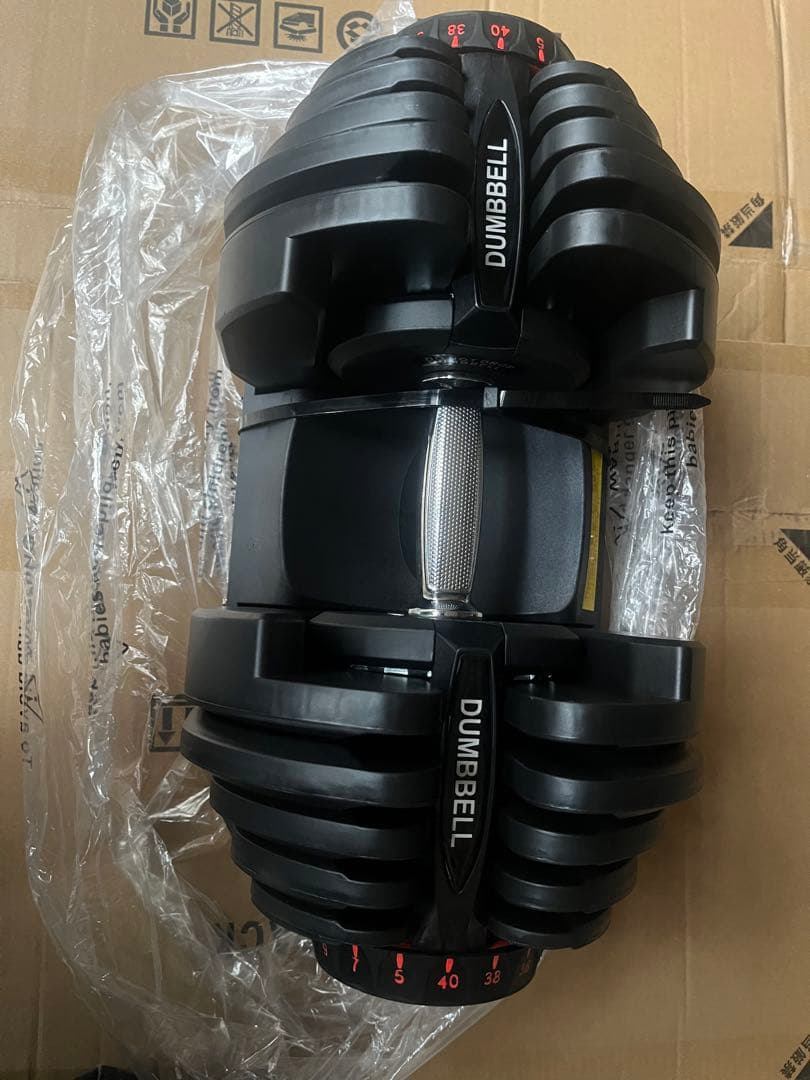 可変式ダンベル 40kg 2個セット 鉄アレイ アジャスタブルダンベル 筋トレ