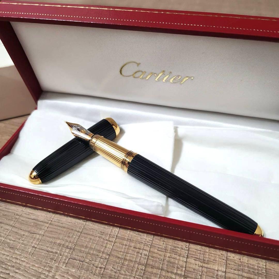 数回使用　カルティエ 万年筆 パシャ ドゥ カルティエ ディアボロ K18