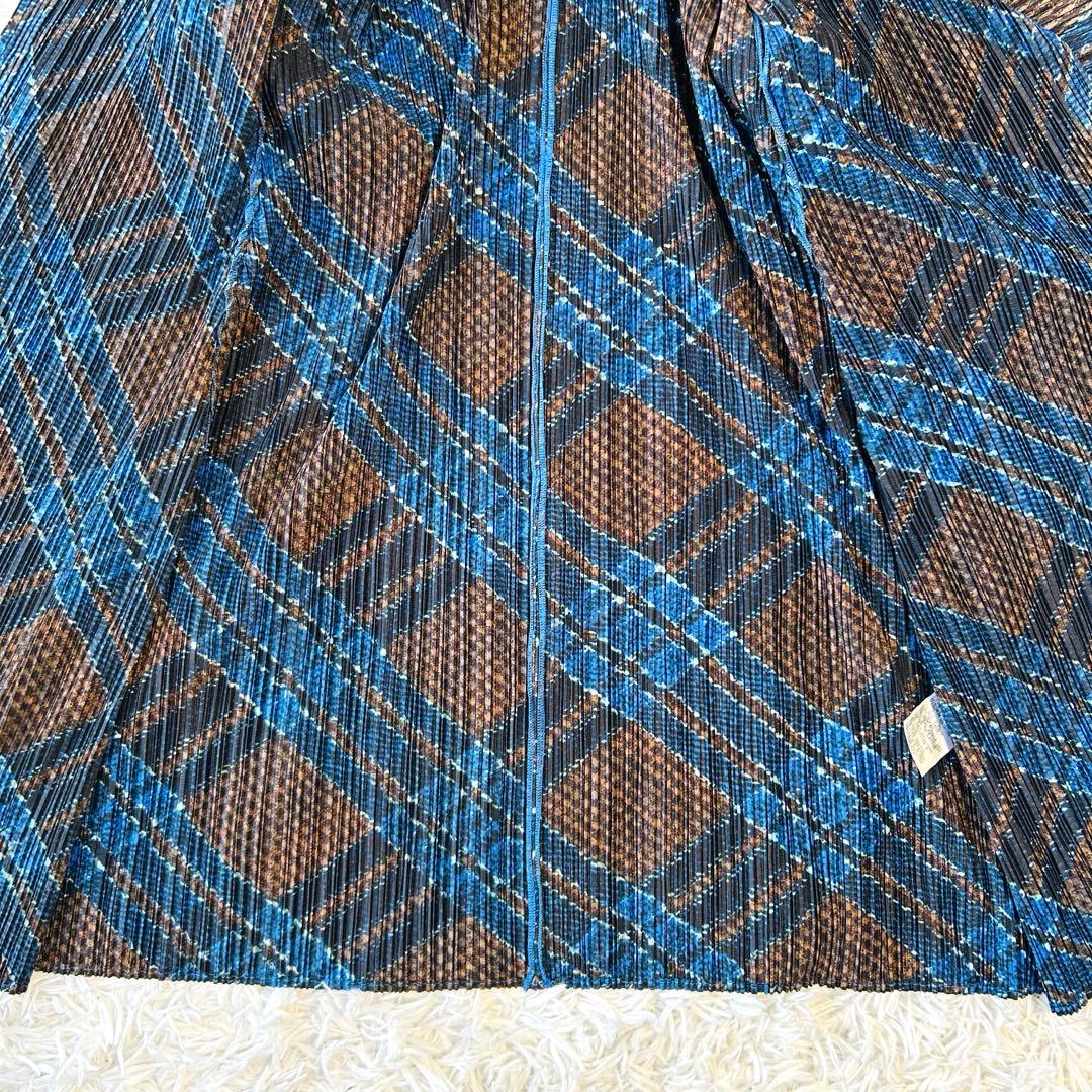 プリーツプリーズ ロングカーディガン バルーンスリーブ イッセイミヤケ