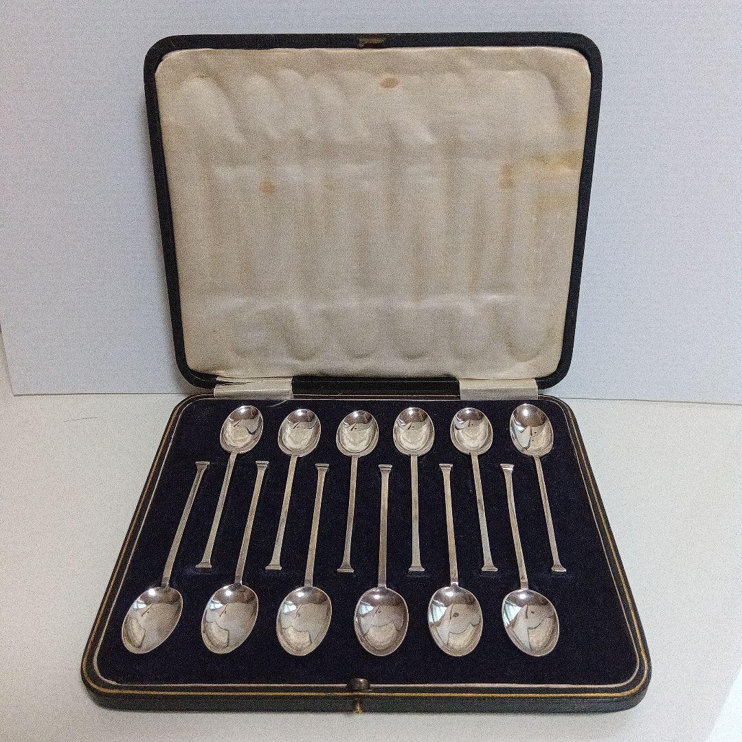 英国アンティークカトラリー　ティースプーン12本
