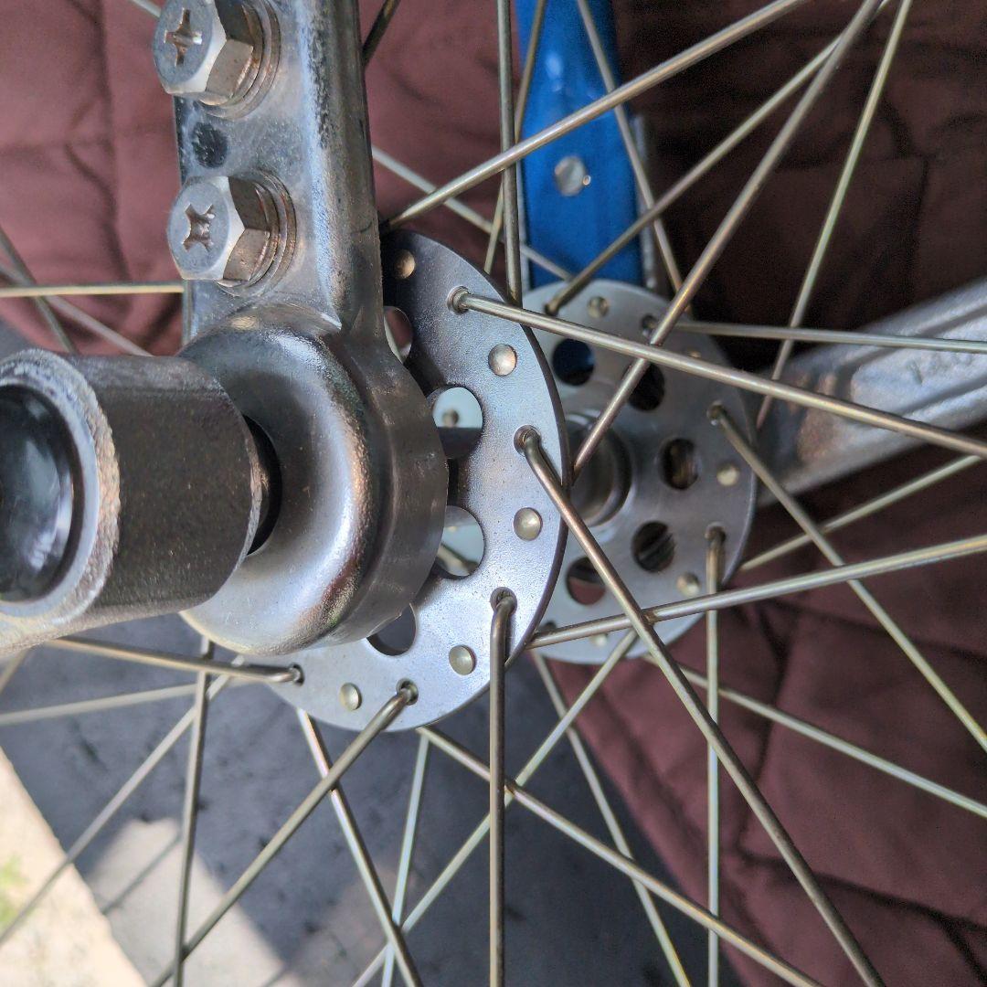 MIYATA　一輪車　青　フラミンゴ　ミヤタ　24インチ ブルーカラー　②