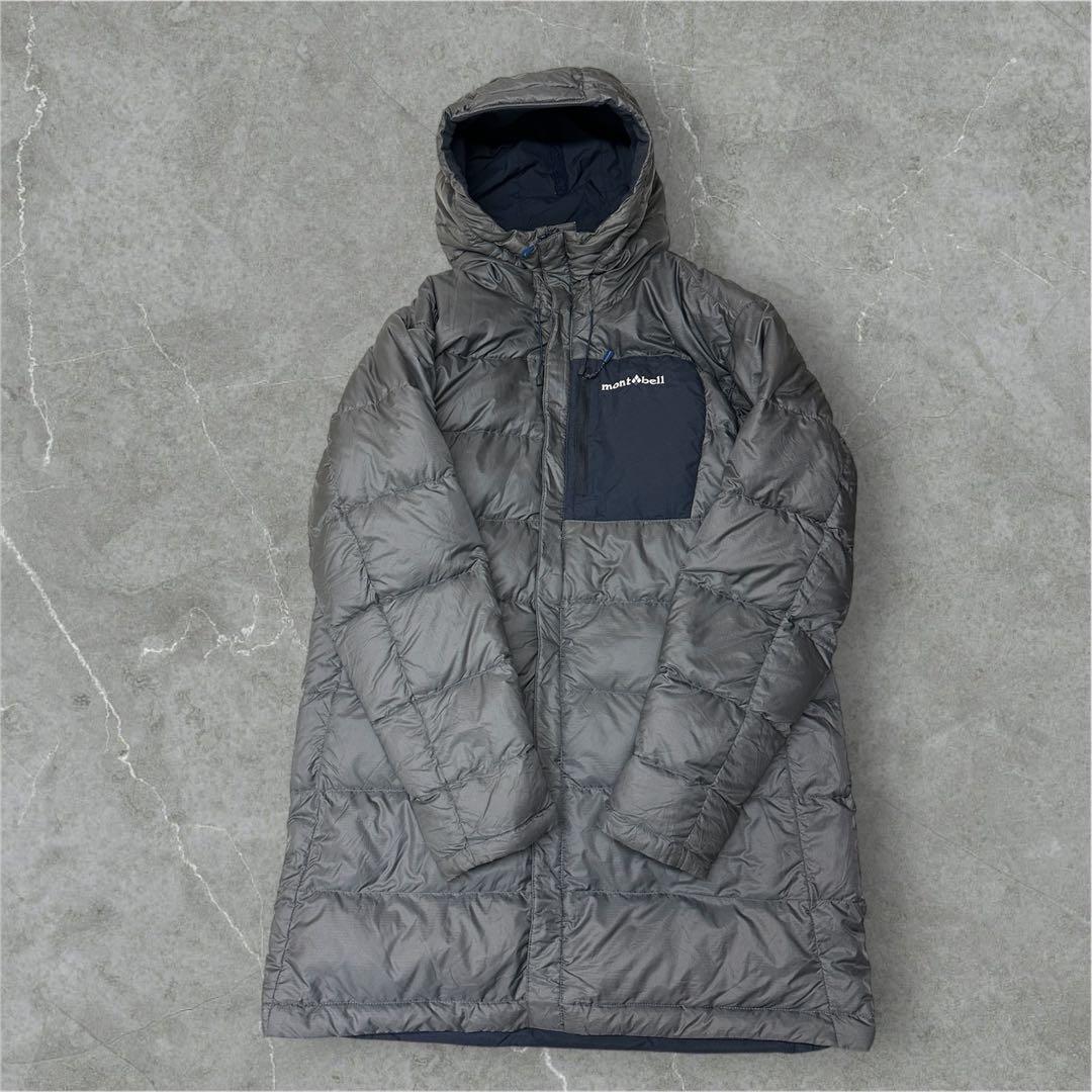 mont-bell コロラドコート リバーシブル ダウンコート ネイビー×グレー