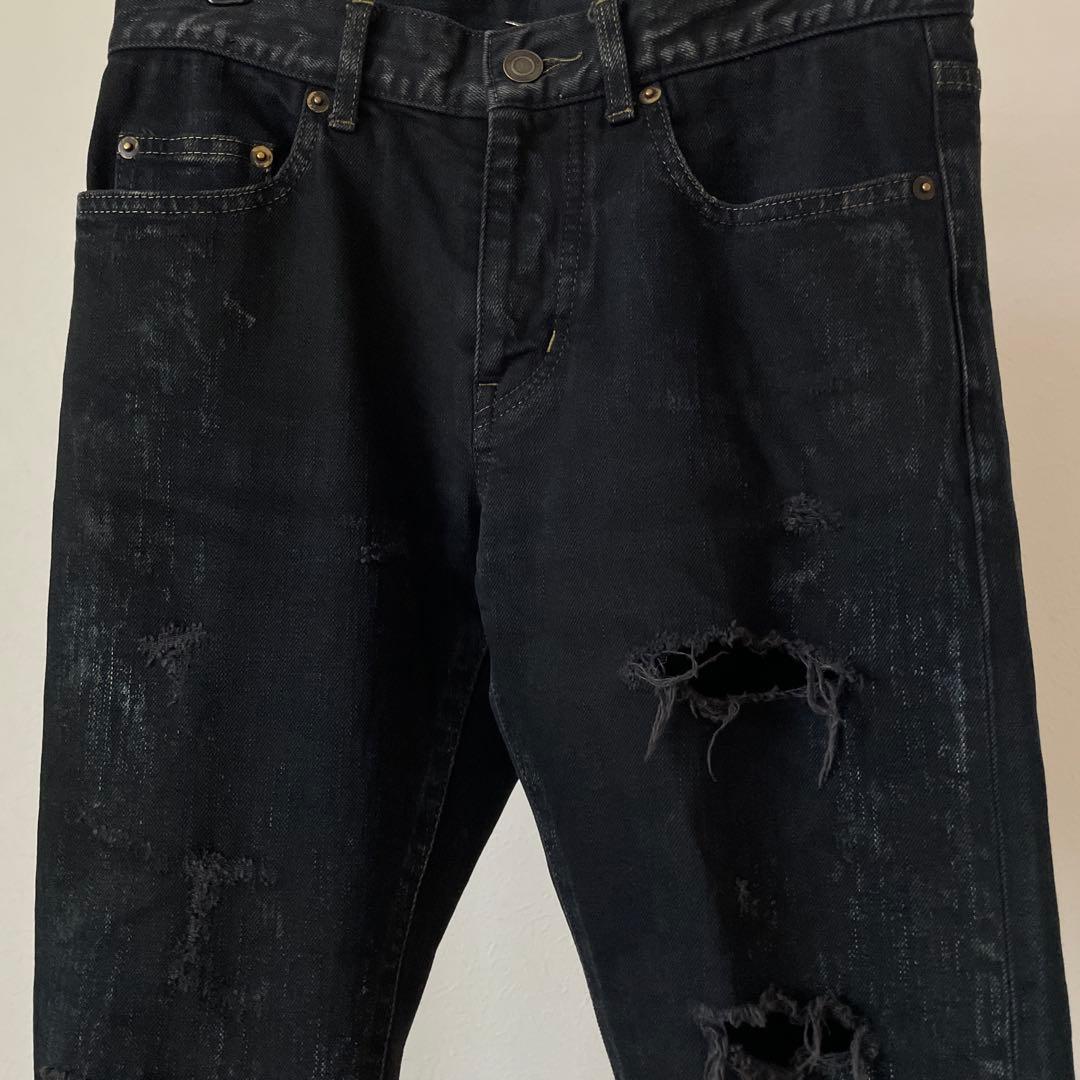 saint laurent サンローラン　エディ期　デストロイスキニーデニム