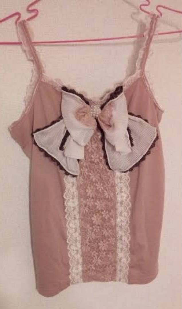 m*o様 希少axes femme ビッグリボンキャミソール