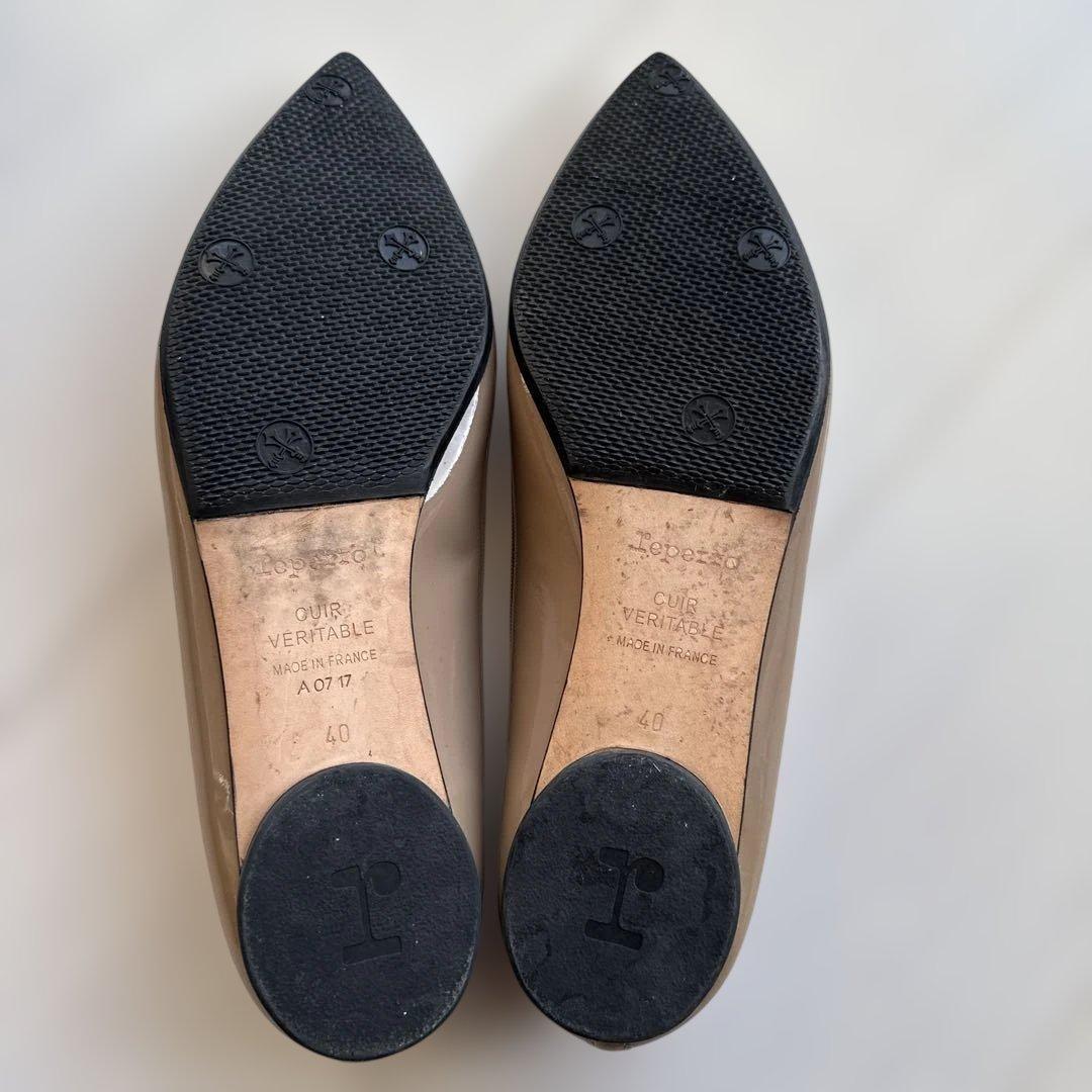 repetto ブリジットエナメル　ベージュ　40