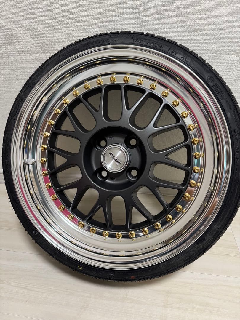 超美品 WORK MEISTER M1 新品タイヤ 深リム 16インチ アルミ