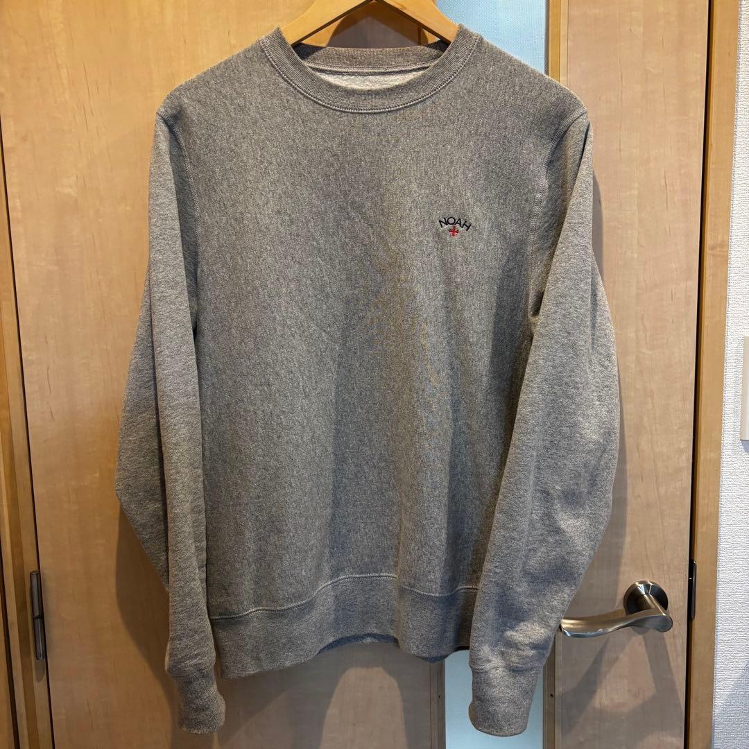 美品　NOAH グレー クルーネック スウェット