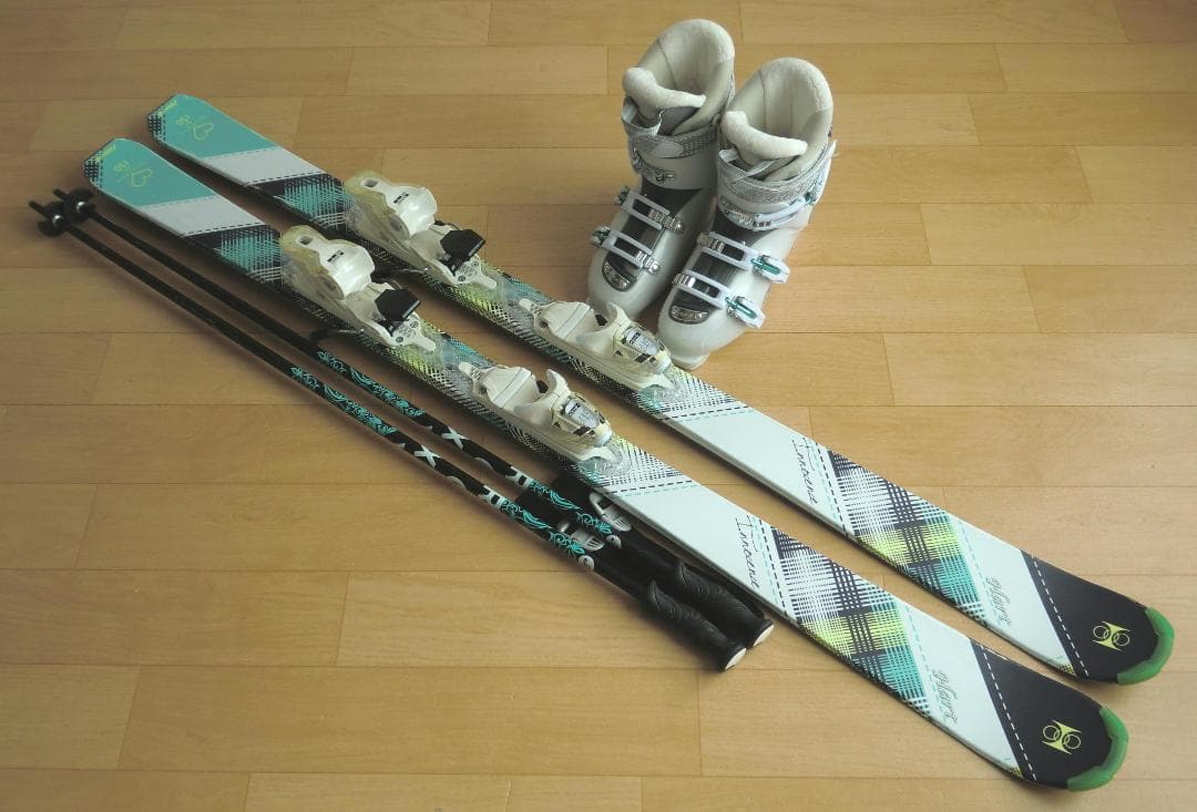 ■■送料無料■Hart■女性用スキーフルセット■板150靴25.5■WAX済■■