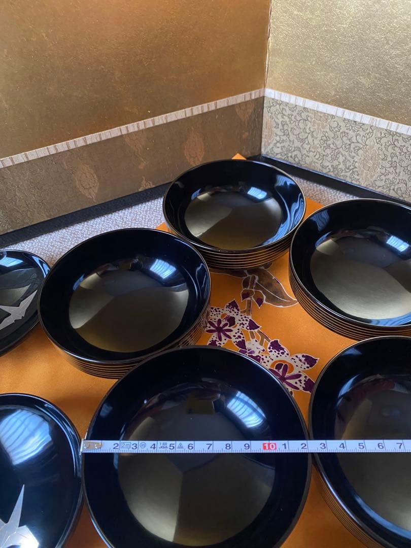 吸物椀　独楽　加賀蒔絵　五客