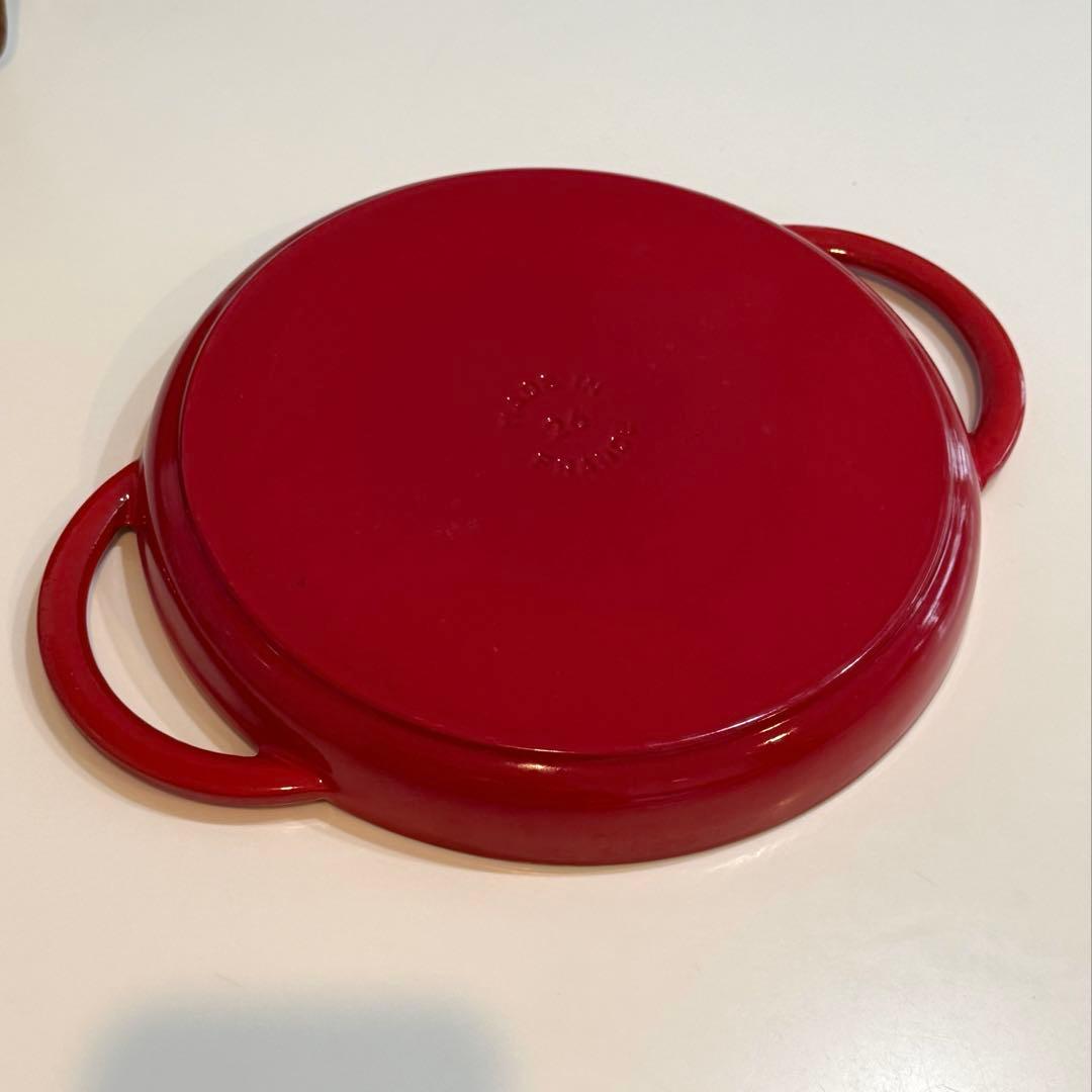 ストウブ　グリルパン　レッド　26cm