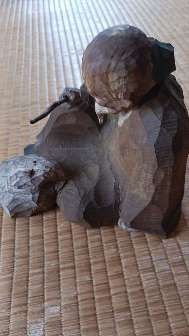 工藤敬三 作「黄初平」 木製像置物