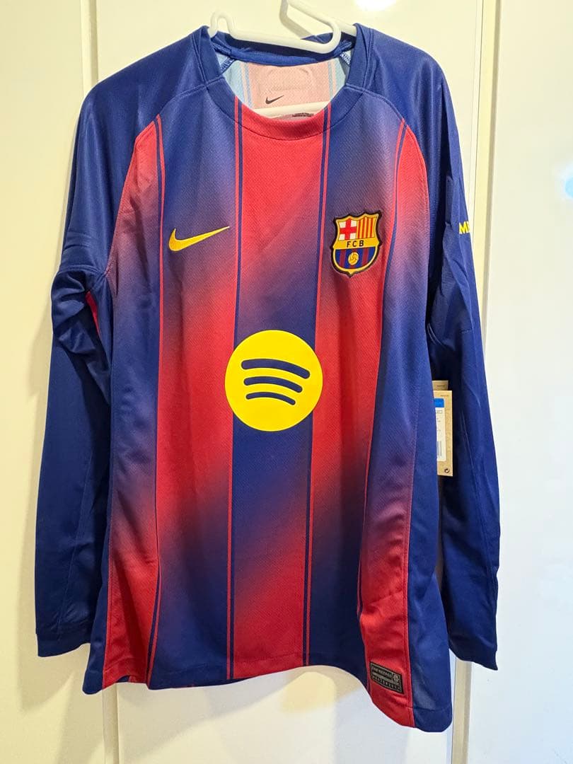 R*W様 Nike FCバルセロナ 25-26 ホーム ユニフォーム 長袖 Mサ