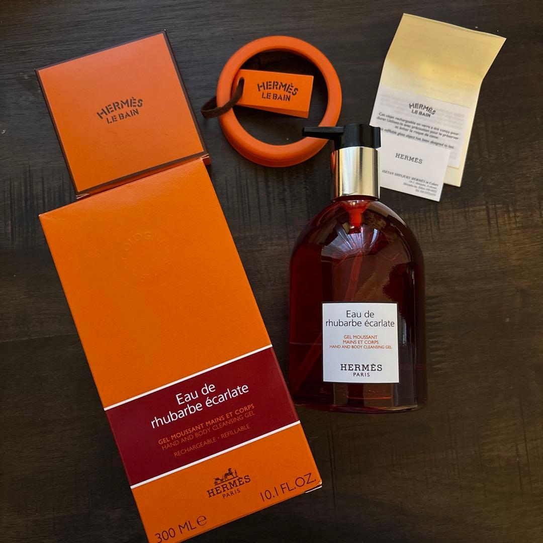 HERMES エルメス オー ドゥ ルバーブ エカルラット ハンドボディジェル