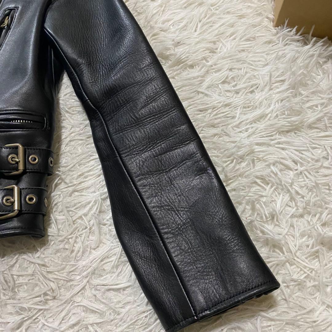 ビューティフルピープル　ホースレザー　シングルライダースジャケット　Mサイズ　黒