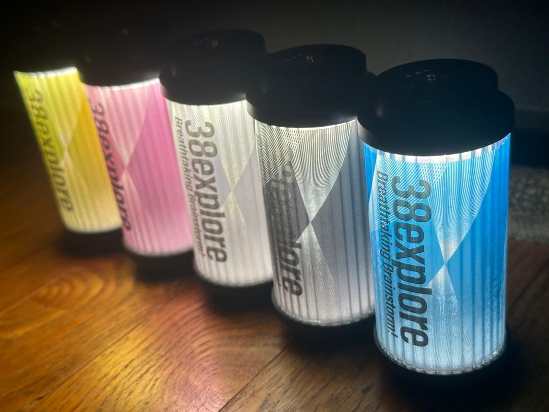 38explore 38灯　MIYABI キャンプ　　LEDランタン　5個セット