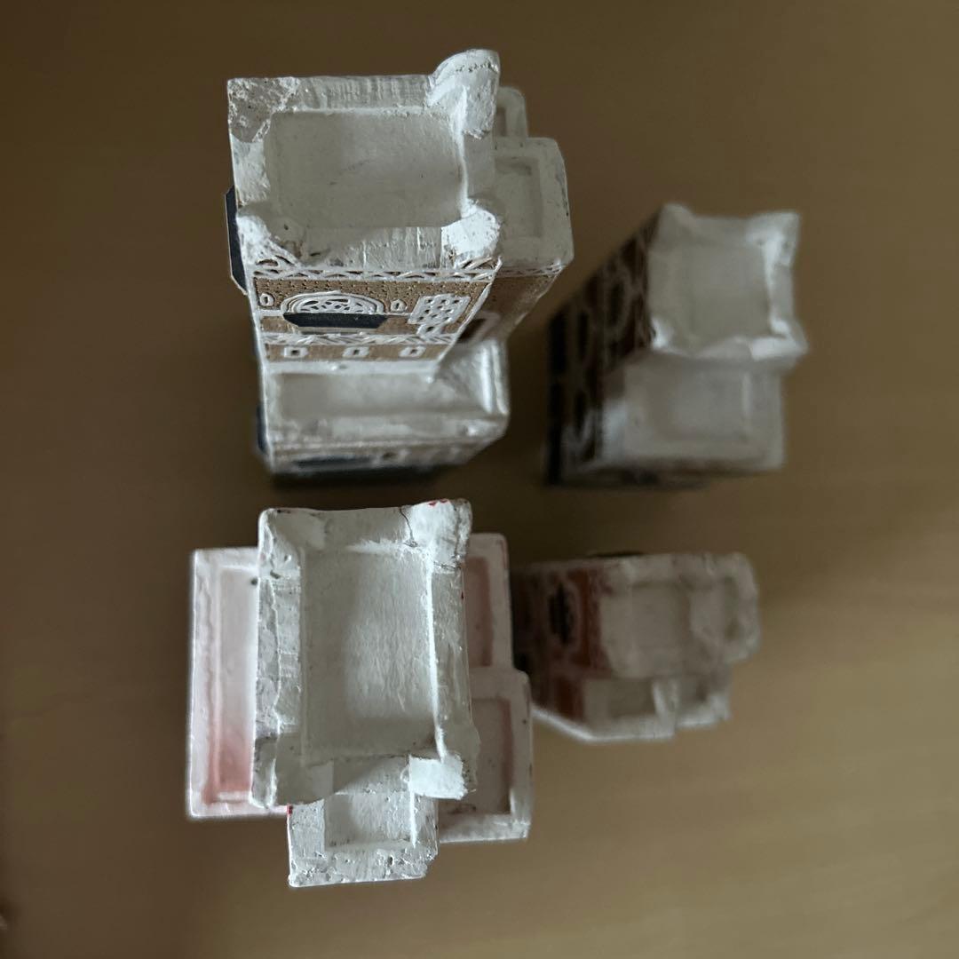 イエメン建物　インテリアオブジェ4点セット