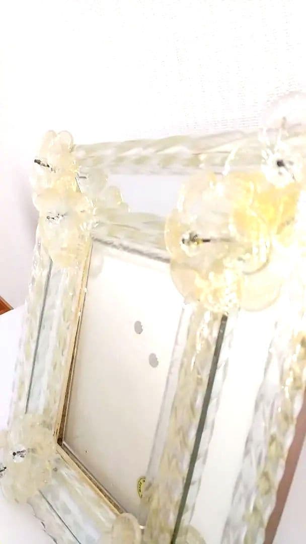 最終価格 ベネチアングラス 写真たて フォトフレーム レア ムラーノガラス 新品